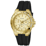 Guess Analog Black Silicone Strap Men's Watch - Chronograph | GW1034L2