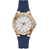 Guess Analog Blue Silicone Strap Women's Watch - Chronograph | GW1034L4