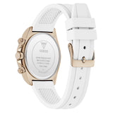 Guess Analog White Silicone Strap Women's Watch - Chronograph | GW1038L4