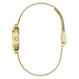 Guess Analog Green Dial Gold Stainless Steel Mesh Strap Women's Watch GW1086L2