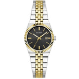 Guess Analog Black Dial Two-Tone Stainless Steel Strap Women's Watch GW1101L3
