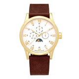 Aries Gold Multifunction Brown Men's Watch - Moon Phase | G 7019 G-WG