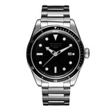 Aries Gold Black Sea Silver Men's Watch - Japan Automatic | G 9027 S-BK