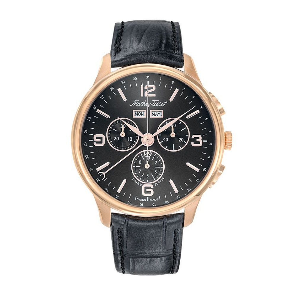 Mathey-Tissot Edmond 5040F Leather Strap Men's Watch