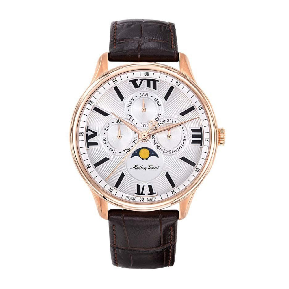 Mathey-Tissot Edmond Moon Strap Leather Men's Watch