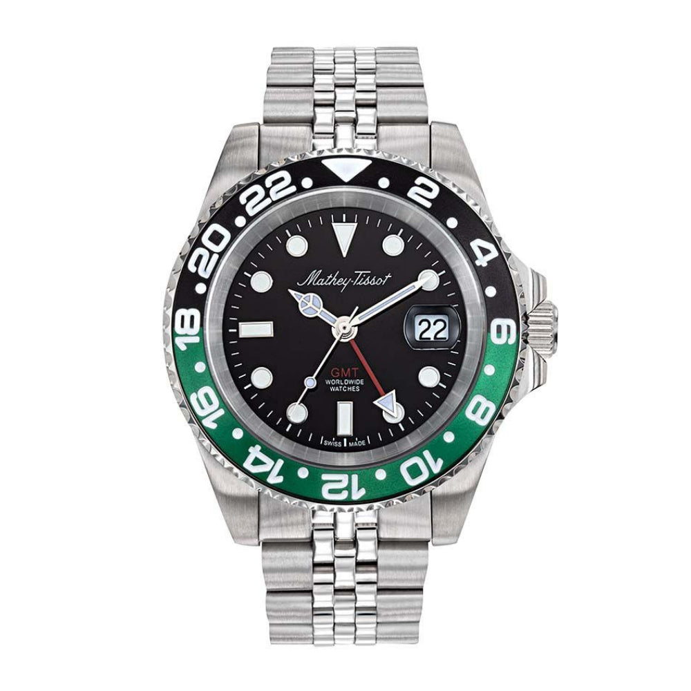 Mathey-Tissot GMT Collection Silver Men's Watch