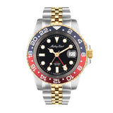 Mathey-Tissot GMT Collection Two-Tone Strap Men's Watch