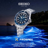 Seiko Prospex Limited Edition Blue Silicone Strap Men's Watch HBB006K1