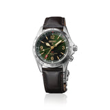 Seiko Prospex Land Green Dial Leather Strap Men's Watch HBC007J1