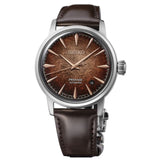 Seiko Presage Cocktail Time Brown Leather Strap Men's Watch HCB003J1