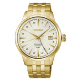 Seiko Presage Cocktail Time Gold Stainless Steel Strap Men's Watch HCB004J1