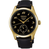 Seiko Presage Black Leather Strap Men's Watch HCC006J1