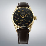 Seiko Presage Black Leather Strap Men's Watch HCC006J1