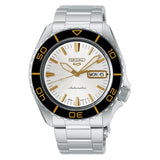 Seiko 5 Sports SKX Silver Stainless Steel Strap Men's Watch HDB004K1