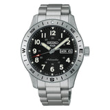Seiko 5 Sports Black Dial Stainless Steel Strap Men's Watch HDB006K1