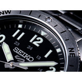 Seiko 5 Sports Black Dial Stainless Steel Strap Men's Watch HDB006K1