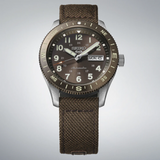 Seiko 5 Sport Brown Nylon Strap Men's Watch HDB009K1