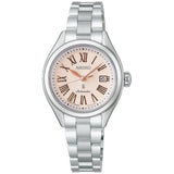 Seiko Mechanical Pink Dial Stainless Steel Strap Women's Watch HEA001JJ