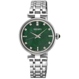 Seiko Conceptual Green Dial Stainless Steel Strap Women's Watch HGH006P1