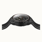 Ingersoll The Rigger Black PU/Alcantara Strap Men's Watch - Skeleton Dial | I17902