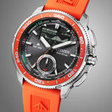 Citizen Promaster Orange Urethane Strap Men's Watch - Moon Phase | JV3000-13E