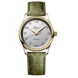 Longines Master Collection Green Leather Strap Women Watch