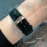 Aries Gold Black Genuine Leather Strap Women Watch L 5046 RGW-BK