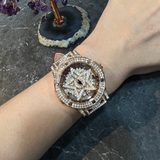 AG Collective Red Leather Strap Women Watch L 5047 RGR-RG