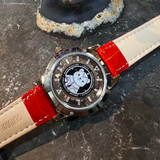 AG Collective Red Leather Strap Women Watch L 5047 RGR-RG