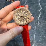 AG Collective Orange Leather Strap Women Watch L 5048 RGOR-RG