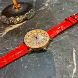 AG Collective Orange Leather Strap Women Watch L 5048 RGOR-RG