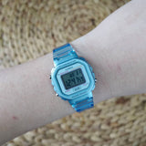 Casio General Transparent Dial And Blue Resin Strap Unisex Watch LA-20WHS-2ADF-P