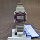 CASIO GENERAL LA670WA-4DF-P STAINLESS STEEL UNISEX WATCH