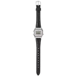 Casio General Classic Black Leather Strap Women's Watch - Digital | LA680WEL-1DF