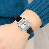 Casio General Classic Black Leather Strap Women's Watch - Digital | LA680WEL-1DF