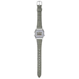 Casio General Gray Leather Strap Women's Watch LA680WEL-8A2DF