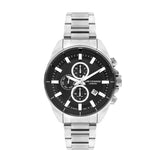 Lee Cooper Black Dial Silver Stainless Steel Strap Men's Watch LC07830.350