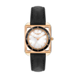 Lee Cooper Black Leather Strap Women's Watch LC07927.421