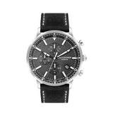 Lee Cooper Black Leather Strap Men's Watch LC07943.351