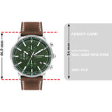 Lee Cooper Brown Leather Strap Men's Watch LC07943.374