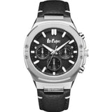 Lee Cooper Chronograph Black Leather Strap Men's Watch LC07992.351