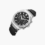 Lee Cooper Chronograph Black Leather Strap Men's Watch LC07992.351