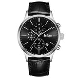 Lee Cooper Chronograph Black Leather Strap Men's Watch LC08154.351