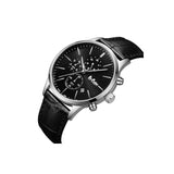 Lee Cooper Chronograph Black Leather Strap Men's Watch LC08154.351
