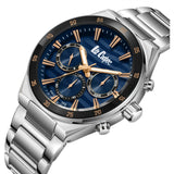 Lee Cooper Chronograph Blue Dial Stainless Steel Strap Men's Watch LC08175.390