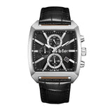 Lee Cooper Black Leather Strap Men Watch LC08180.351