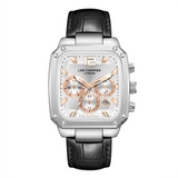 Lee Cooper Chronograph Silver Dial Leather Strap Men's Watch LC08184.331