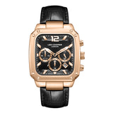 Lee Cooper Black Leather Strap Men Watch LC08184.451