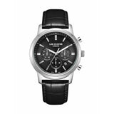 Lee Cooper Chronograph Black Dial Leather Strap Men's Watch LC08186.351