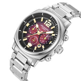 Lee Cooper Chronograph Silver Stainless Steel Strap Men's Watch LC08194.380